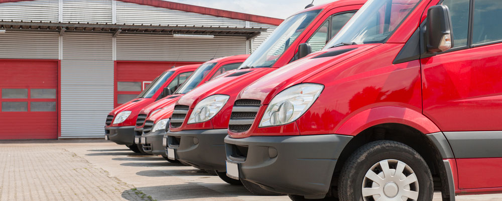 Fleet of vans